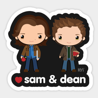 Love Sam & Dean - Supernatural Sticker